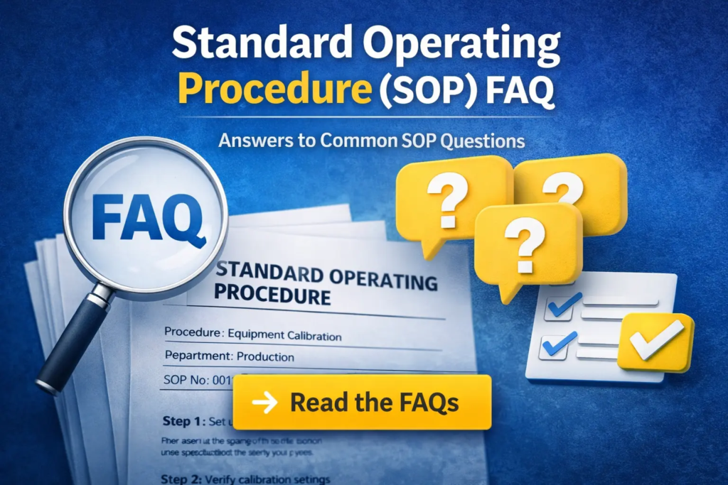 Standard Operating Procedure FAQ